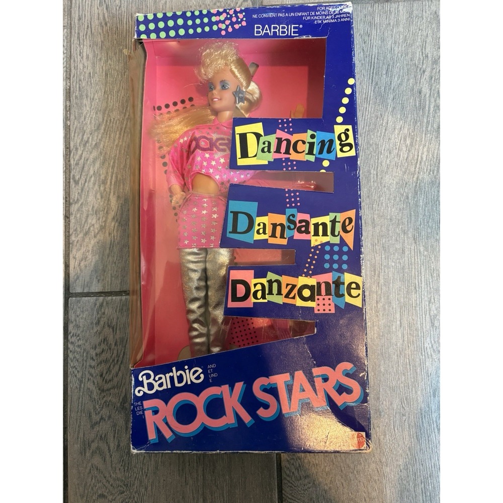 Vintage Barbie Rock Stars - Barbie Dansante - Mattel 1986